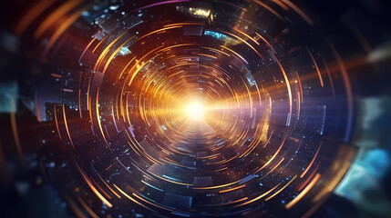 Obraz premium Technology network background, virtual concept