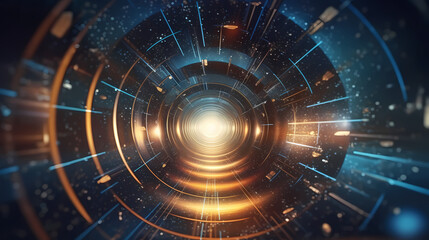 Obraz premium Technology network background, virtual concept