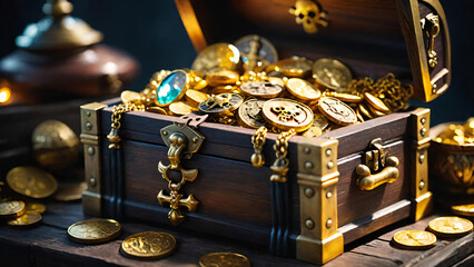 Treasure chest from pirates 