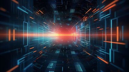 Fototapeta premium Technology network background, virtual concept