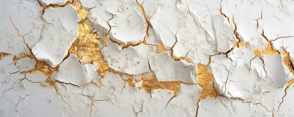 Naklejka premium cracked plaster on the wall background.