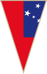 Samoa triangular flag