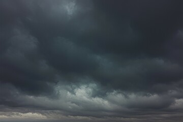 Moody overcast sky, solid grey clouds create dramatic atmospheric backdrop