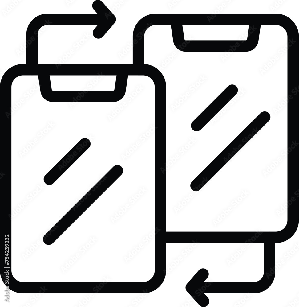 Poster traffic data share icon outline vector. logistics grid mobility. information signage processing