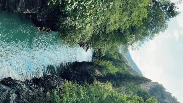 adventure, arkhyz, background, blue, bolshaya laba river, canyon, caucasus, caucasus mountains, cliff, cloud, cloudy, construction, countryside, emerald river, forest building, forest farm, fresh envi
