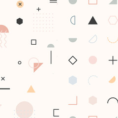seamless pattern with shapes