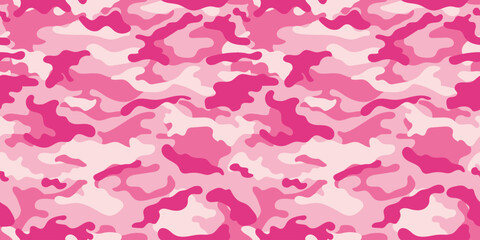 vector camouflage pattern for clothing design. Pink camouflage military pattern