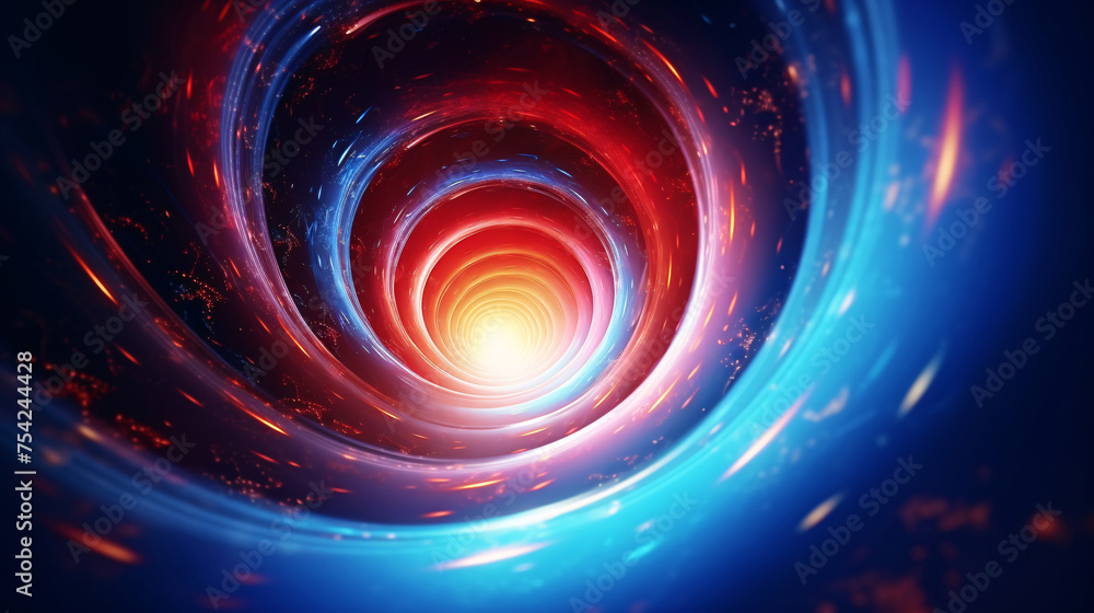 Wall mural digital galaxy colorful black hole scene abstract graphic poster web page ppt background