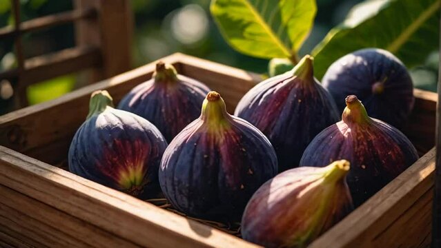 fresh, ripe, figs