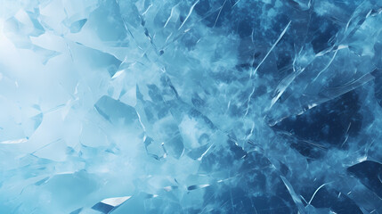 Obraz premium Abstract frozen surface with ice texture background