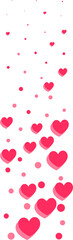 Love likes hearts. Reaction and feedback for social media. Flying emoji stream. Symbols flow for online chart.