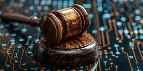 Privacy laws shape cybersecurity strategies for secure transactions. Concept Privacy Laws, Cybersecurity Strategies, Secure Transactions, Data Protection, Compliance - obrazy, fototapety, plakaty