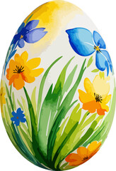 Easter egg illustration. watercolor style vector