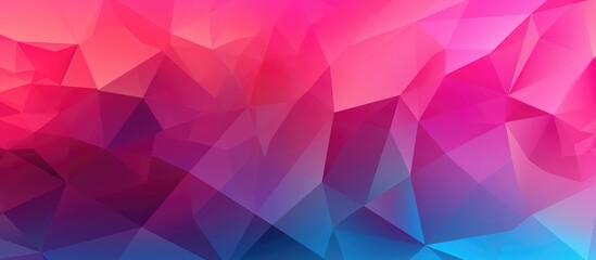 Fototapeta premium A vibrant and dynamic abstract background featuring a multitude of colorful triangles forming a geometric pattern. The triangles are arranged in a polygonal style,