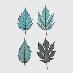 set of leaves