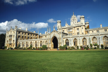 Area of New Court of St John's College, constituent college of the University of Cambridge,...