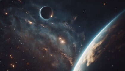 Obraz premium View of the planet Earth in space