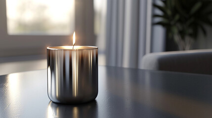 candle on the table