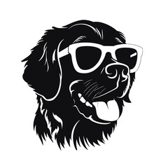 Fototapeta premium golden retriever dog vector