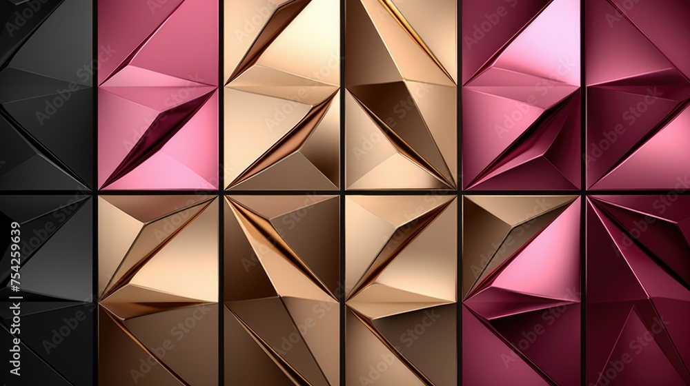 Poster a collection of six diverse geometric backgrounds, ideal for various design projects