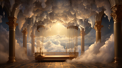 Dreamers Den Clouds Drift Through Imaginations - obrazy, fototapety, plakaty