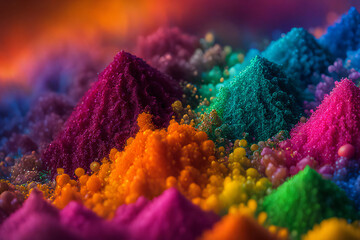 Holi Colorful and Joyful Background 