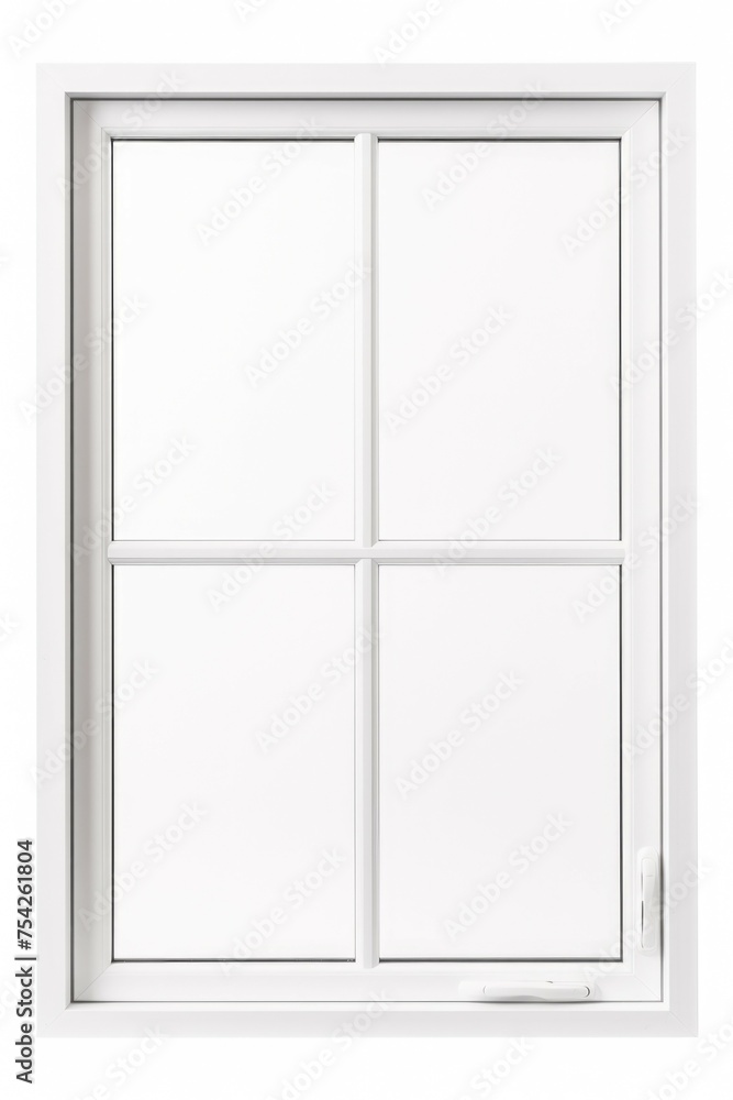 Aufkleber a simple white window with four panes of glass. ideal for architectural projects