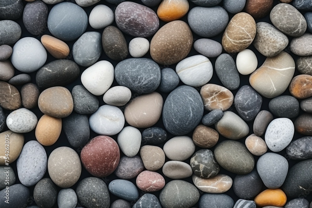 Poster A detailed view of a cluster of rocks. Suitable for geological concepts