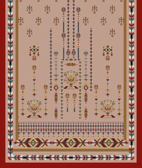 Mughal art borders flowers beautiful textile digital motifs bunches elements and allover designs