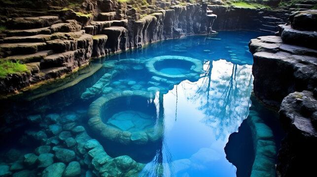 Eternal Springs Natural Pools Fed by Underground 