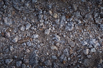 Dark Gravel texture background. Abstract background with sand and stones texture