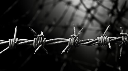 Image of barbed wire.