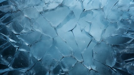 Obraz premium Image of cracks of blue ice.
