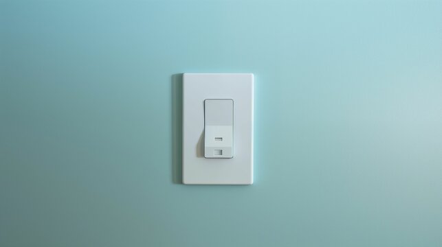 Image of light switch on a wall.