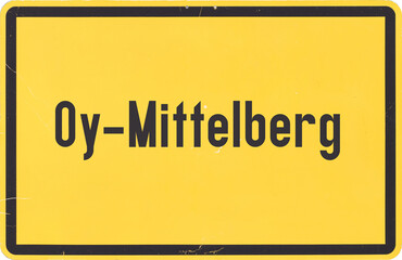 Ortsschild Oy-Mittelberg