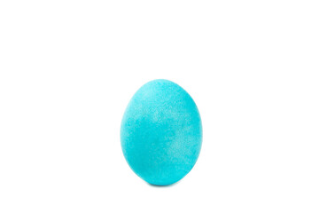 Easter eggs isolated on a white background. Handmade colorful Easter eggs. Easter celebration concept.