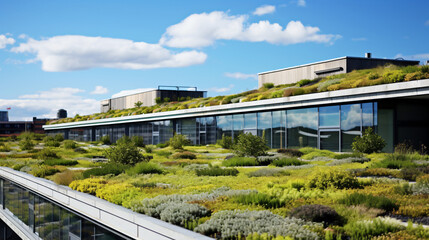 Green roofs and walls for urban biodiversity solid background