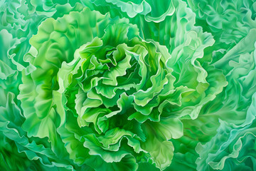 Butter lettuce isolated on white background. Fresh green salad leaves from garden - obrazy, fototapety, plakaty