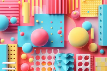 3d abstract geometric background design