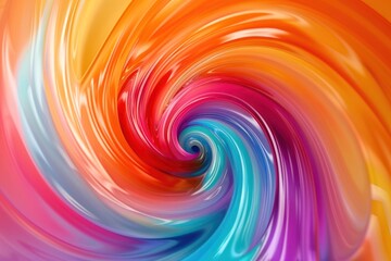 abstract smooth colorful twirly background - obrazy, fototapety, plakaty