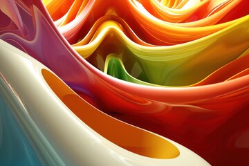 Panton color tones wawy 3d abstract background