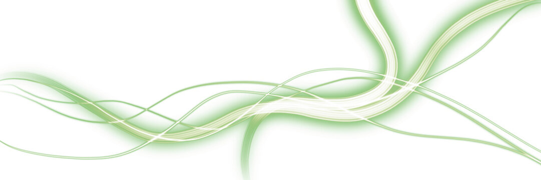 green glowing dynamic energy neon lines
