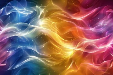 Fototapeta na wymiar Multicolored Energy Flow Background design