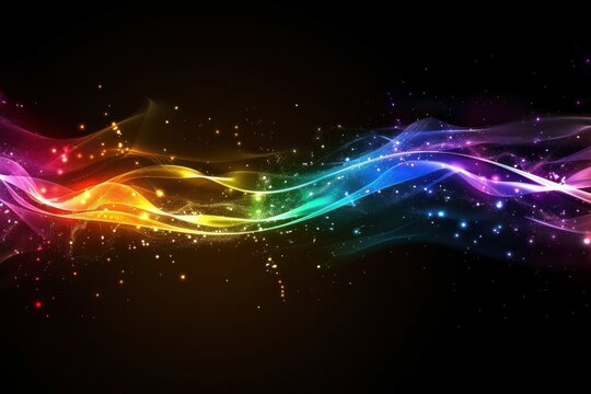 Multicolored Energy Flow Background design