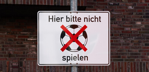 Fussballverbot