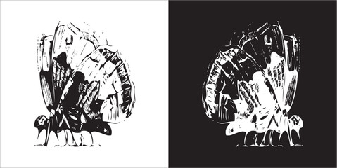  Illustration vector graphics of butterfly icon