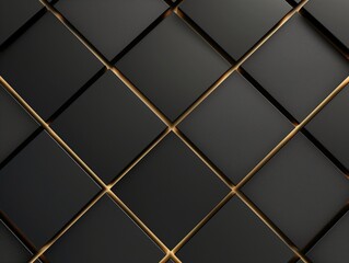 Luxurious pattern of intersecting gold lines on a black textured surface creating a sophisticated and modern design.