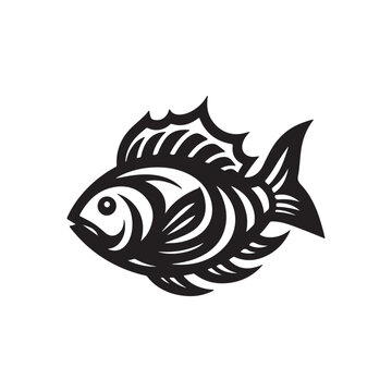 Fish scoop Stock Vector by ©viktorijareut 74559063