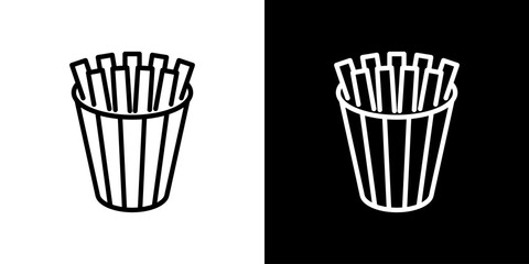 お祭りの屋台で売られているフライドポテト