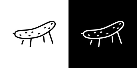 精霊馬のキュウリベクターアイコン